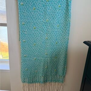 Lilly Pulitzer Blue and Green Scarf